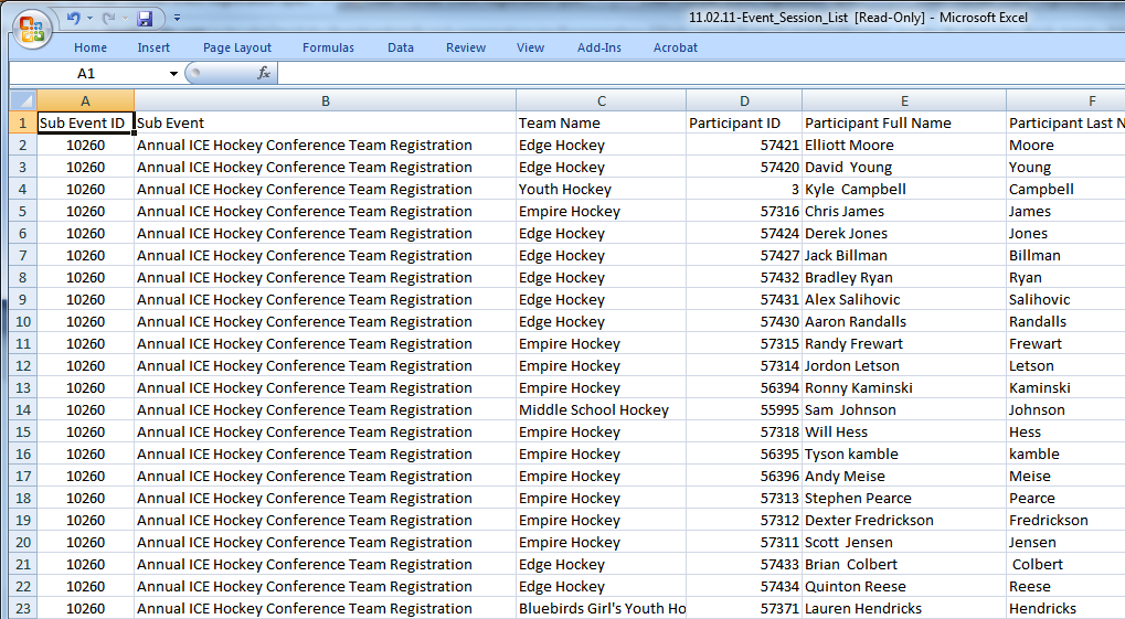 All reports can be exported to multiple file formats, such as PDF or Excel.